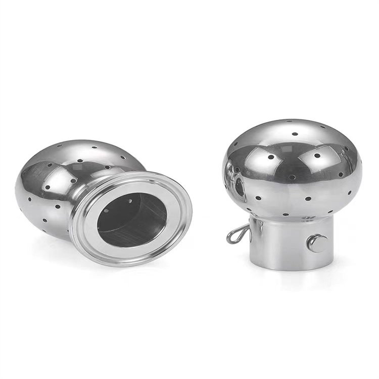HEYI SS304 316 Elliptical cleaning ball valvel Rotary Sanitary Spray ball