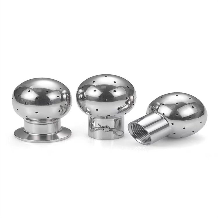 HEYI SS304 316 Elliptical cleaning ball valvel Rotary Sanitary Spray ball