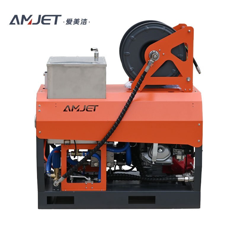 AMJET Exquisite 2900psi 5gpm Stainless steel pump pipe clean machine drain cleaner Equipped with professional nozzles sewer jet