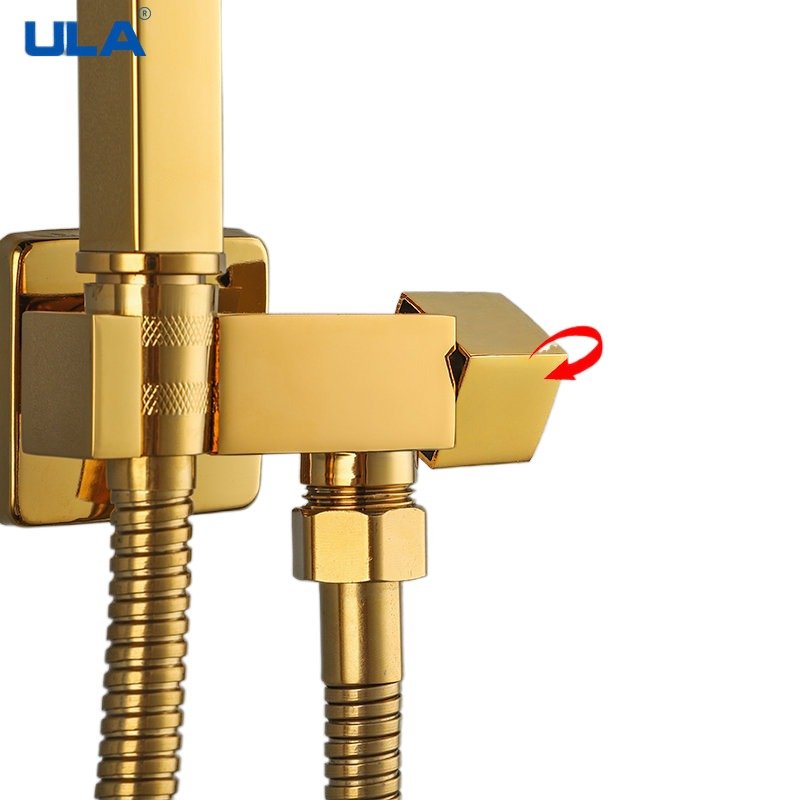 Brass Bidet Faucet Single Cold Water Tap Handheld Bidet Spray Shower Set Toilet Shattaf Sprayer Golden Hygienic Shower