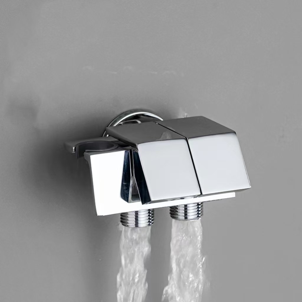 High Quality Brass One In Two Out Angle Valve 2 Meters Shower Tube Pressurized Spray Gun Set Toilet Easy To Clean Companion