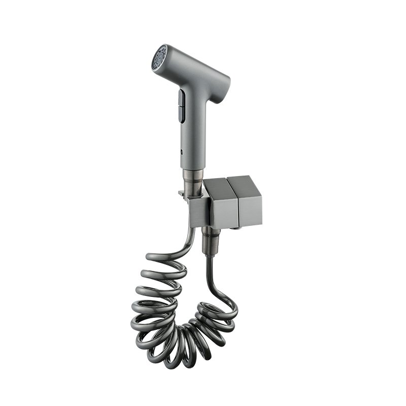 High Quality Brass One In Two Out Angle Valve 2 Meters Shower Tube Pressurized Spray Gun Set Toilet Easy To Clean Companion