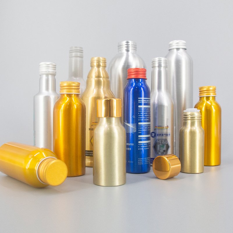 Wholesale empty screw top aluminum bottle custom design 30ml 50ml 100ml 250ml 500ml metal perfume can