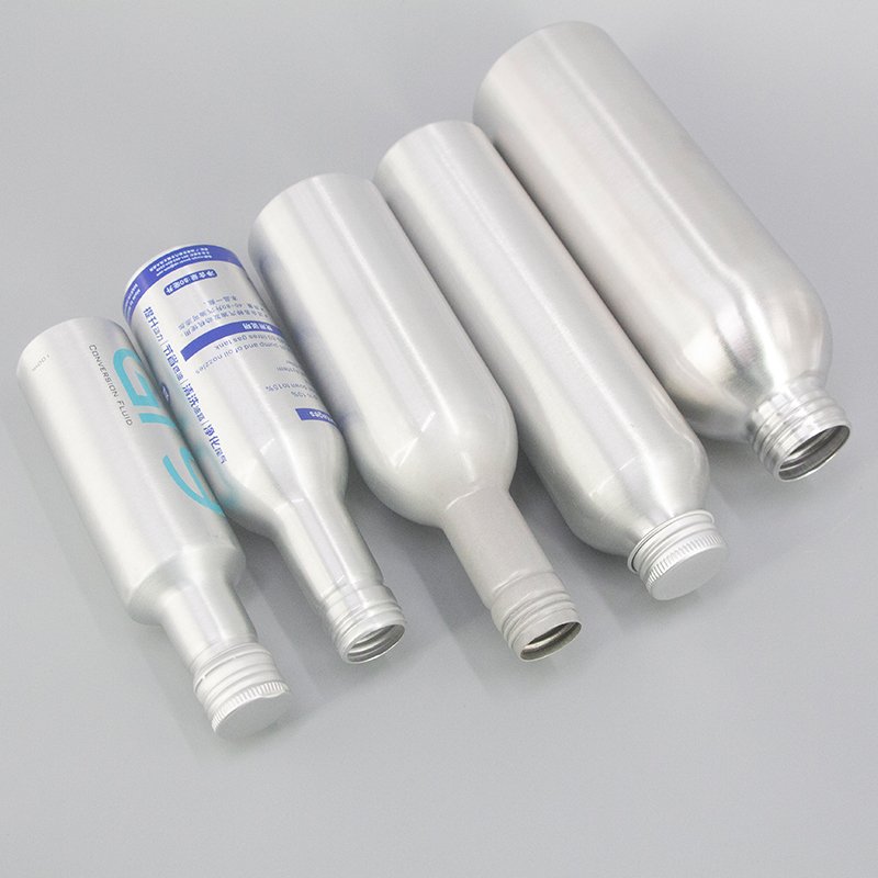 Wholesale empty screw top aluminum bottle custom design 30ml 50ml 100ml 250ml 500ml metal perfume can
