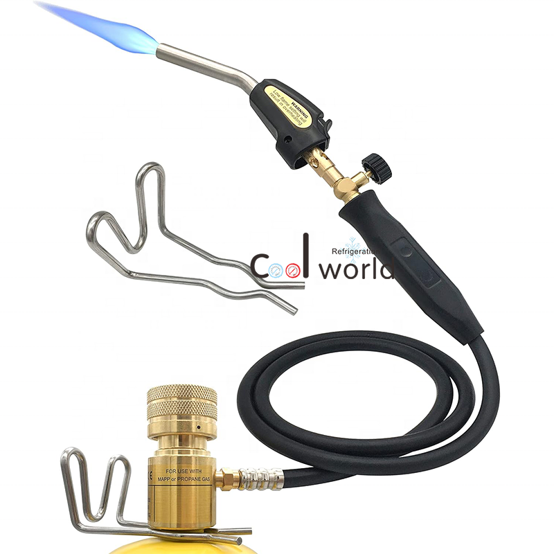 CWD-3SV 1.5M hose Portable spray welding torch with hook, MAPP hand Torch with Self Ignition Trigger