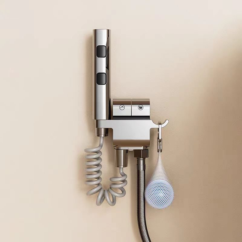 Piano Button Toilet Corner Valve Toilet Wall Mounted Handheld Pressurized Bidet Sprayer