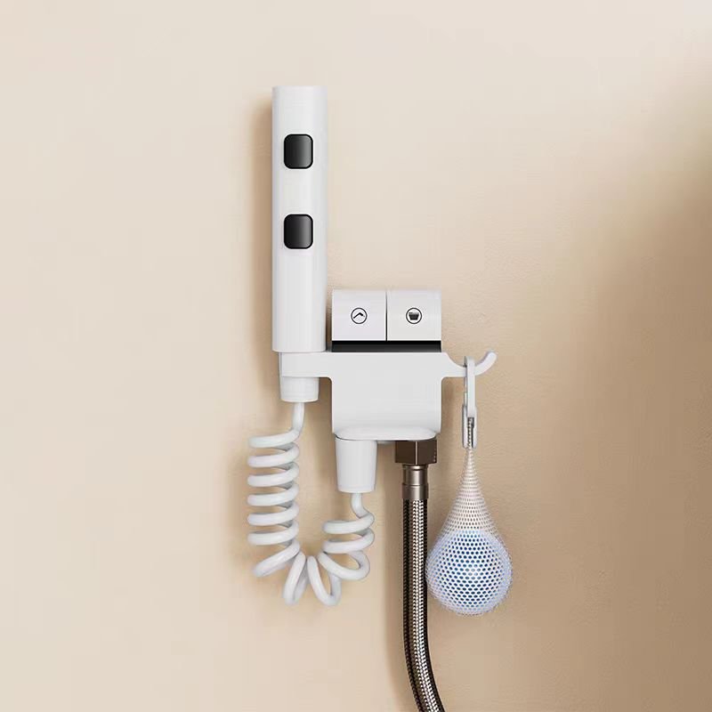Piano Button Toilet Corner Valve Toilet Wall Mounted Handheld Pressurized Bidet Sprayer
