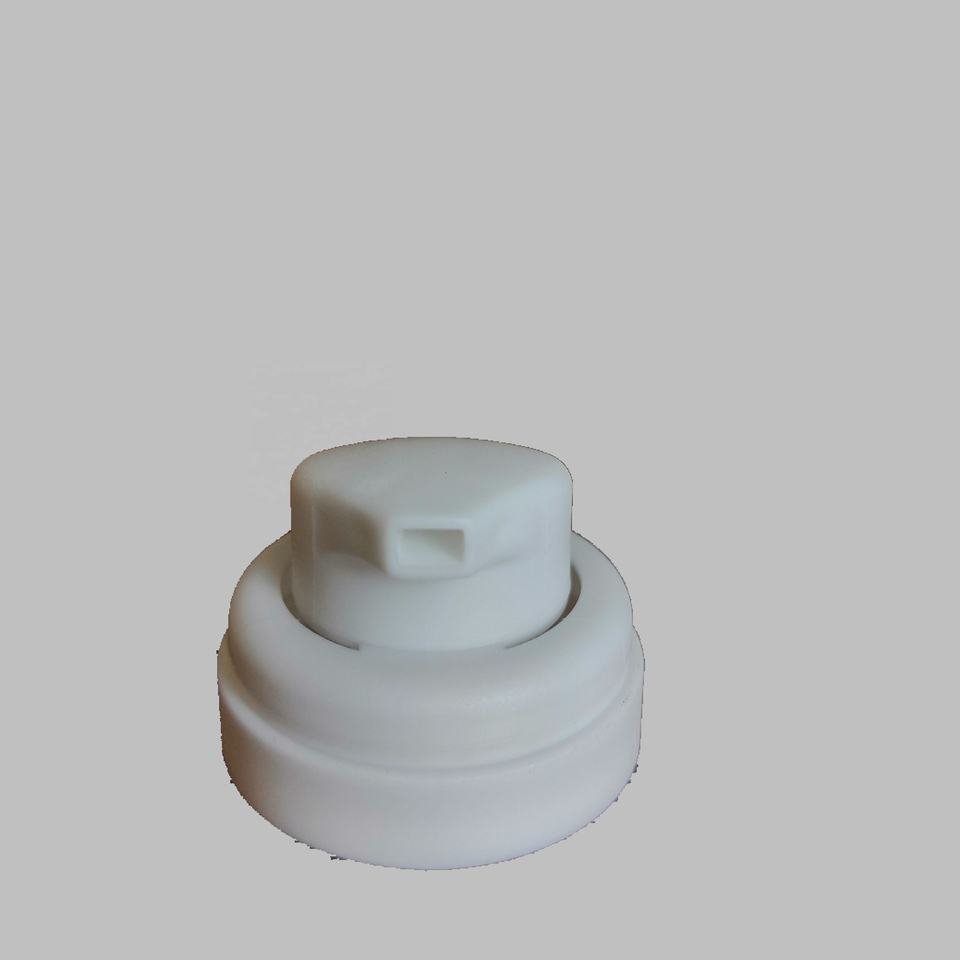 One inch spray valve actuator white foam aerosol cap actuator use for air freshener shaving foam