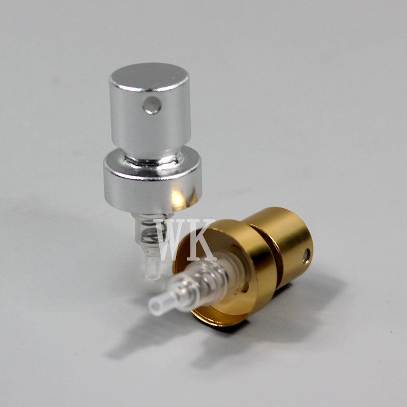 Snap Perfume Sprayer 15mm Large Spray Volume Snap Nozzle Aluminum Sprayer Fine Mist Perfume Pump Snap On Metal Sprayer Head