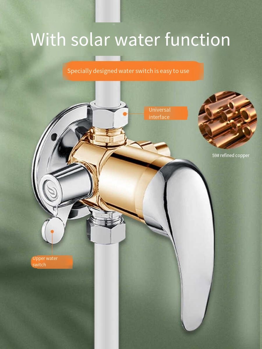 Contemporary Chrome Brass Wall-Mounted Shower Faucet Rain Jet Spray Brushed Finish Ceramic Ducha Grifo Mixer Tap Bathrooms