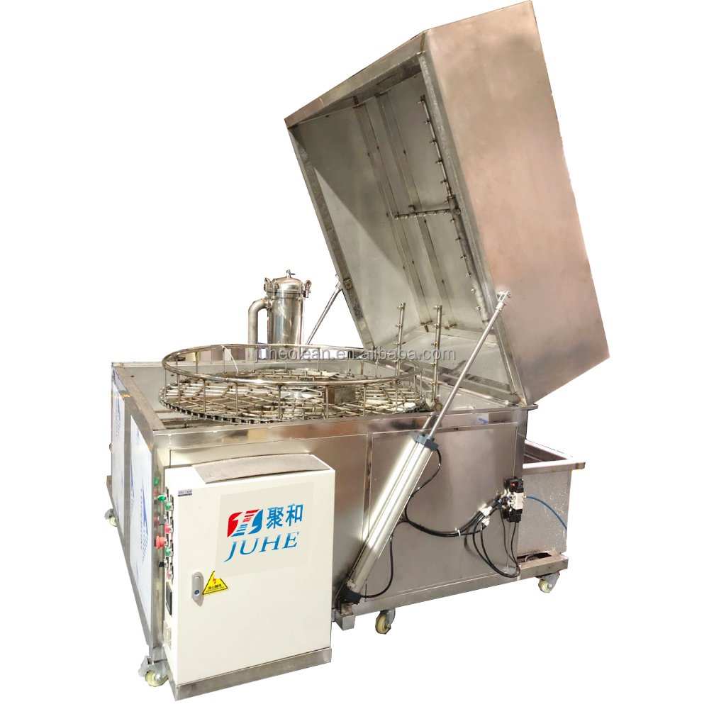 Top load Industrial parts washers with rotary basket Automatic auto engine Parts components High Pressure Rotary Spray Cleaner