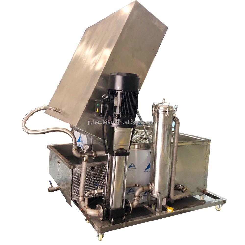 Top load Industrial parts washers with rotary basket Automatic auto engine Parts components High Pressure Rotary Spray Cleaner