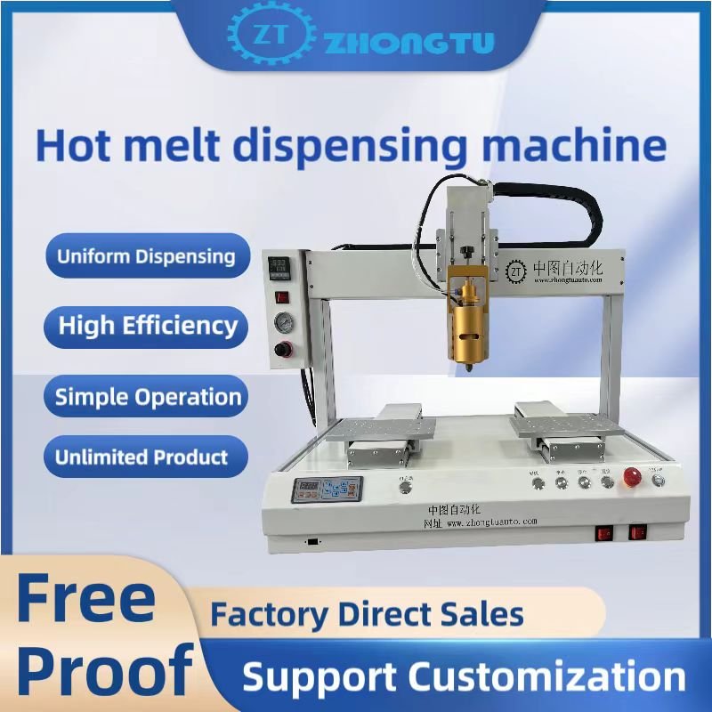 ZT-DJ441-02 Mobile Phone Touch Screen Frame Repair Fully Automatic High-precision Dispensing Glue Spraying Machine