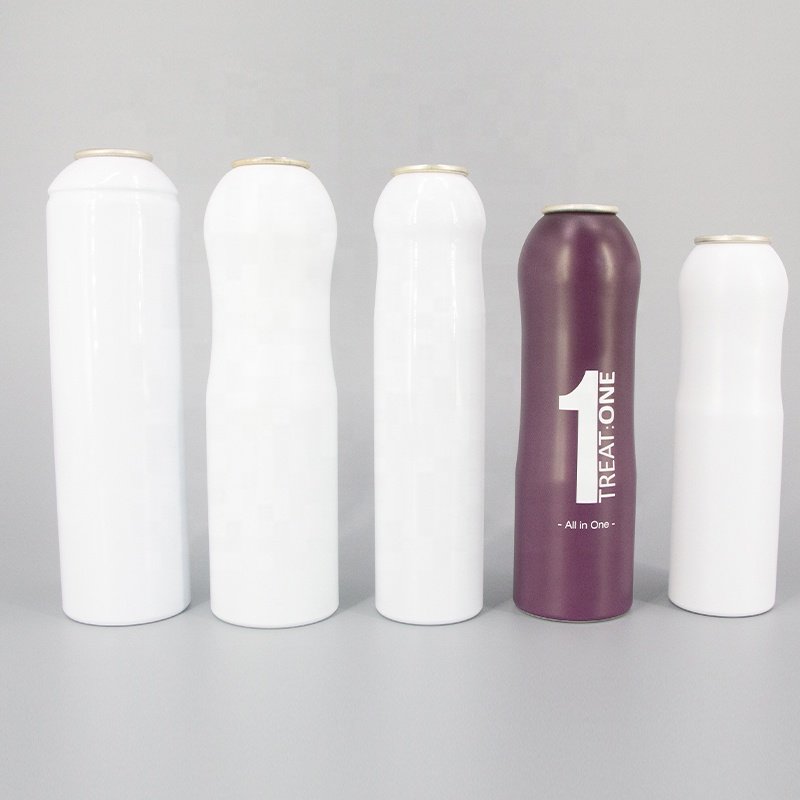 Low MOQ premium custom aluminium perfume spray bottle empty aerosol spray can for cosmetics packaging jar