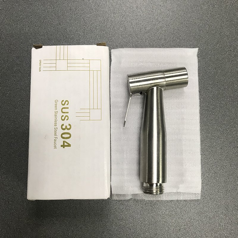 Hot Selling Stainless Steel Handle Bidet Toilet Sprayer Set 3 Pieces Bidet Faucet Sprayer Angle Valve