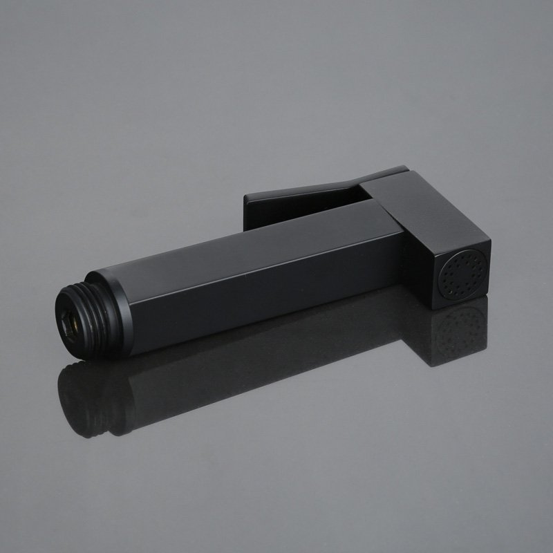 Black portable toilet bidet muslim shower self cleaning shattaf set bathroom faucet accessories