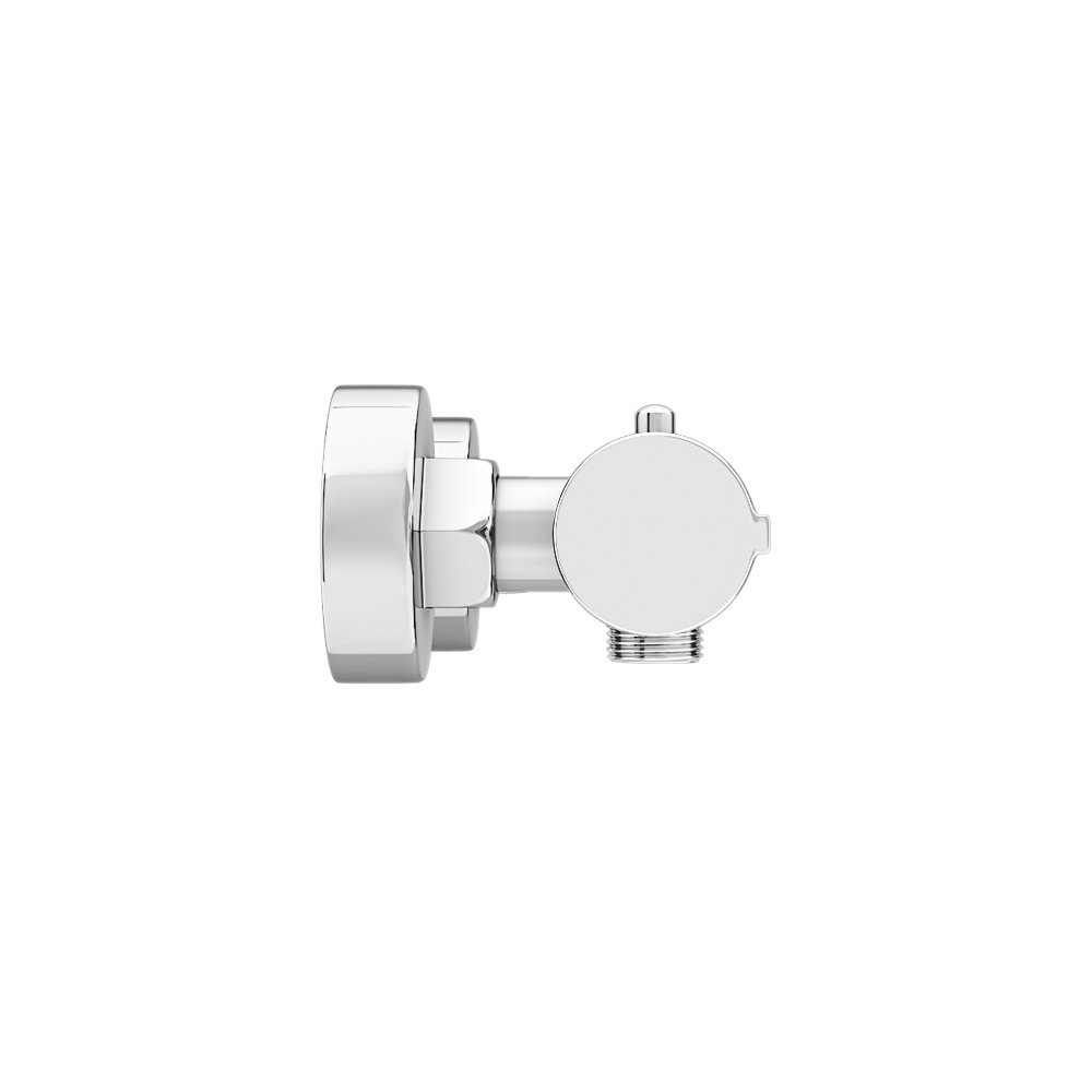 Hotel-Grade Wall-Mounted Thermostatic Shower Mixer Brass Chrome Bottom Outlet Rain-Spray Pattern Thermostatic Bar Shower Valve