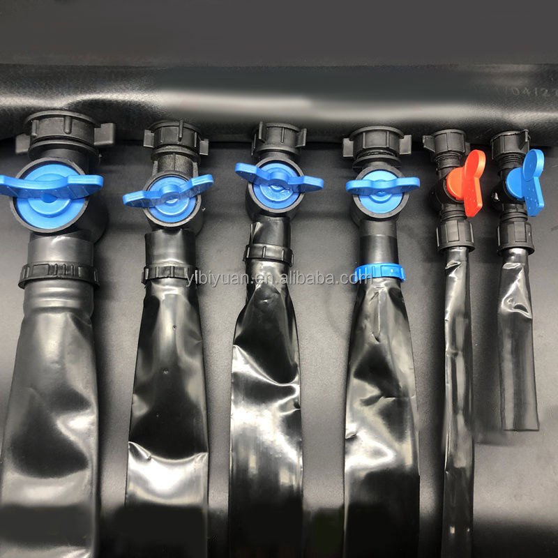 Farm sprinkler irrigation system layflat hose micro rain pipe connectors latch female header fitting offtake valve laser spray