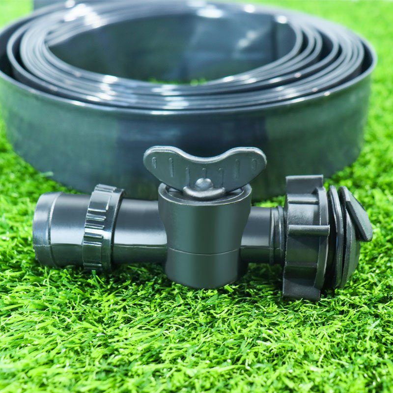 Farm sprinkler irrigation system layflat hose micro rain pipe connectors latch female header fitting offtake valve laser spray