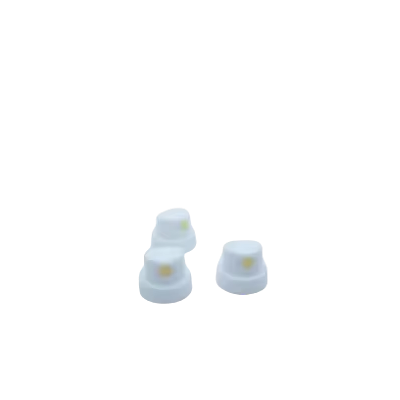 White R type actuator with yellow insert push pull cap plastic cap spray button