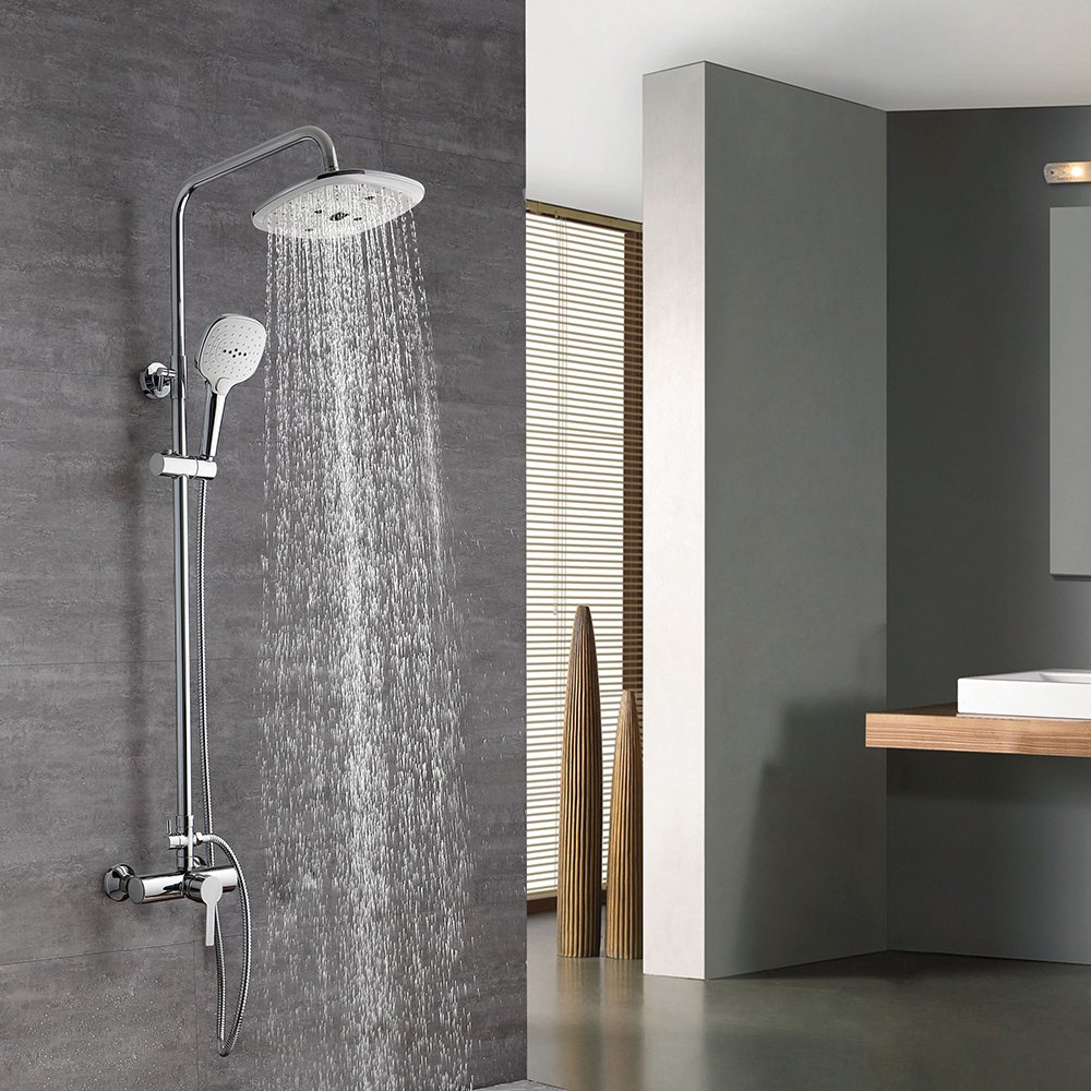 Chaoling hot-sale modern design wall mounted stainless steel ABS spray bathroom shower column sets