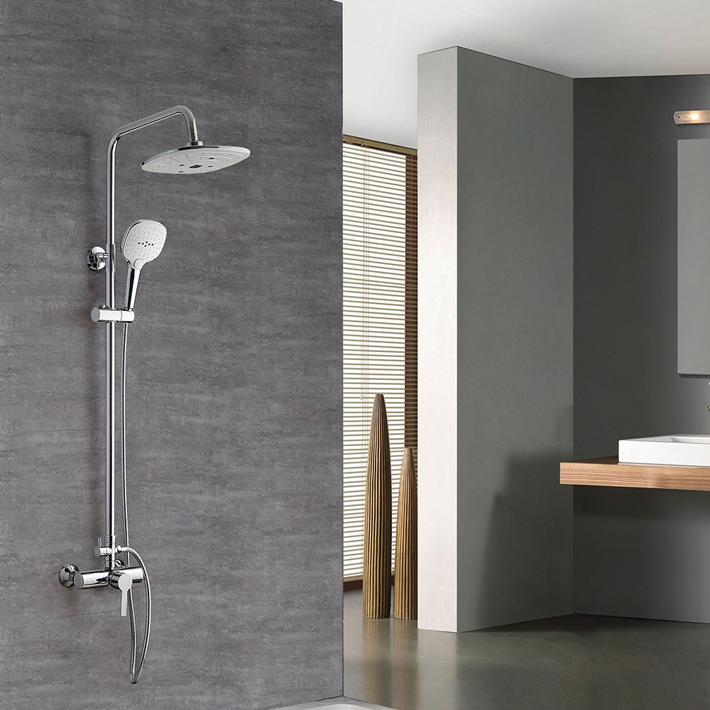 Chaoling hot-sale modern design wall mounted stainless steel ABS spray bathroom shower column sets