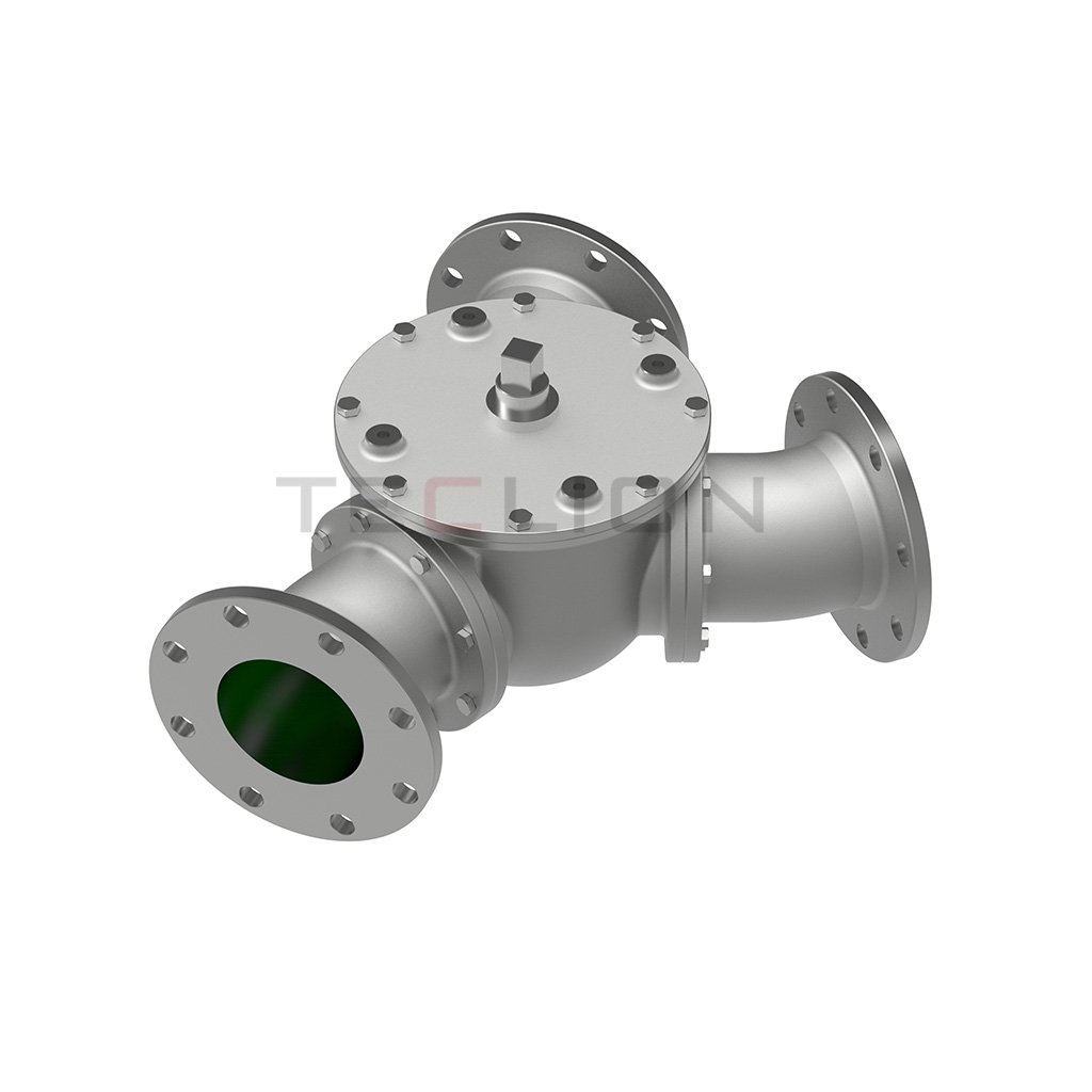 solid conveying diverter valve stainless steel plunger - type 45 - degree angle valve Pneumatic divert seat valve