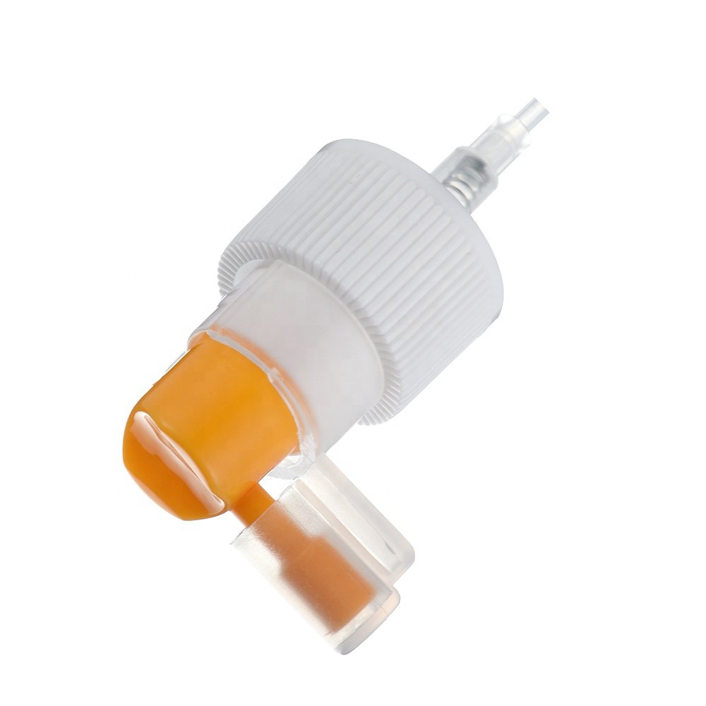 24mm white long nozzle fine mist spray pump with cap facial hair spray oral spray pump
