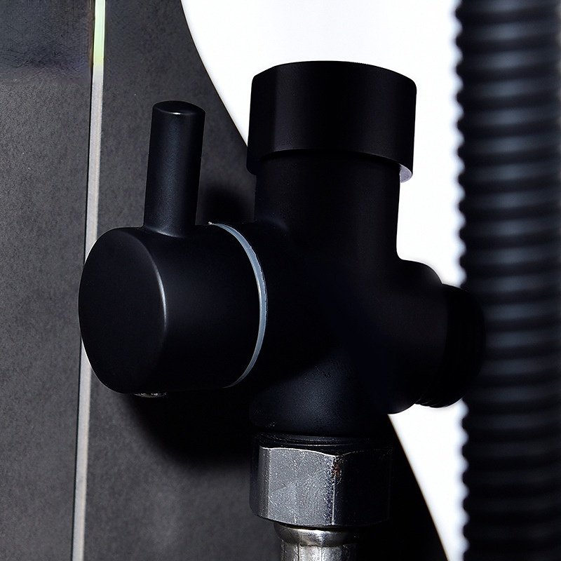 Black America 7/8 water segregator toilet gun a into a three-way switch valve women wash water valve