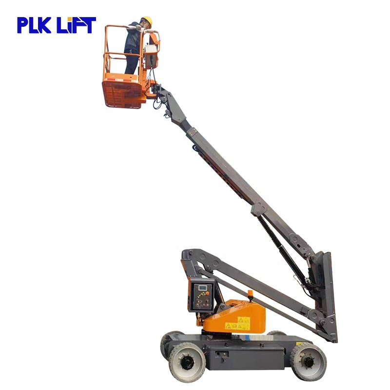 12m Cheap Electric Mobile Aerial Work Articulating Boom Lift