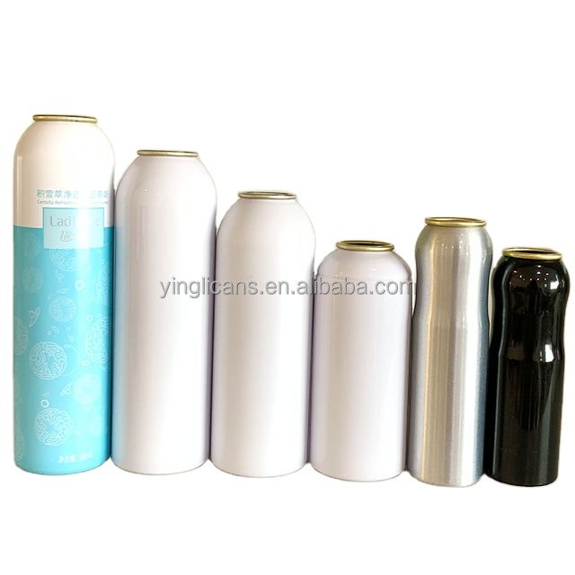 Wholesale Aluminium Aerosol Cans Customize Aluminum Spray Can Empty Aerosol Tin Cans with Valve Actuator for Deodorant spray