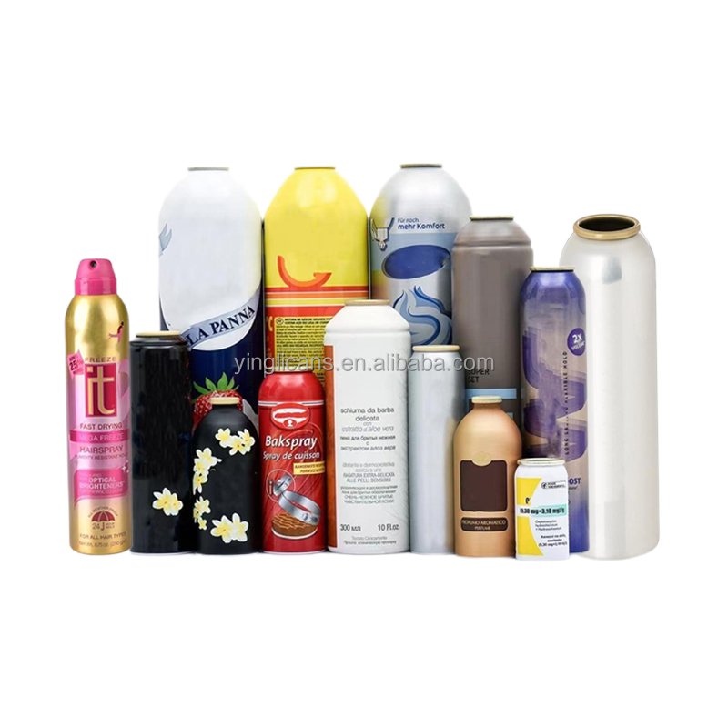 Wholesale Aluminium Aerosol Cans Customize Aluminum Spray Can Empty Aerosol Tin Cans with Valve Actuator for Deodorant spray