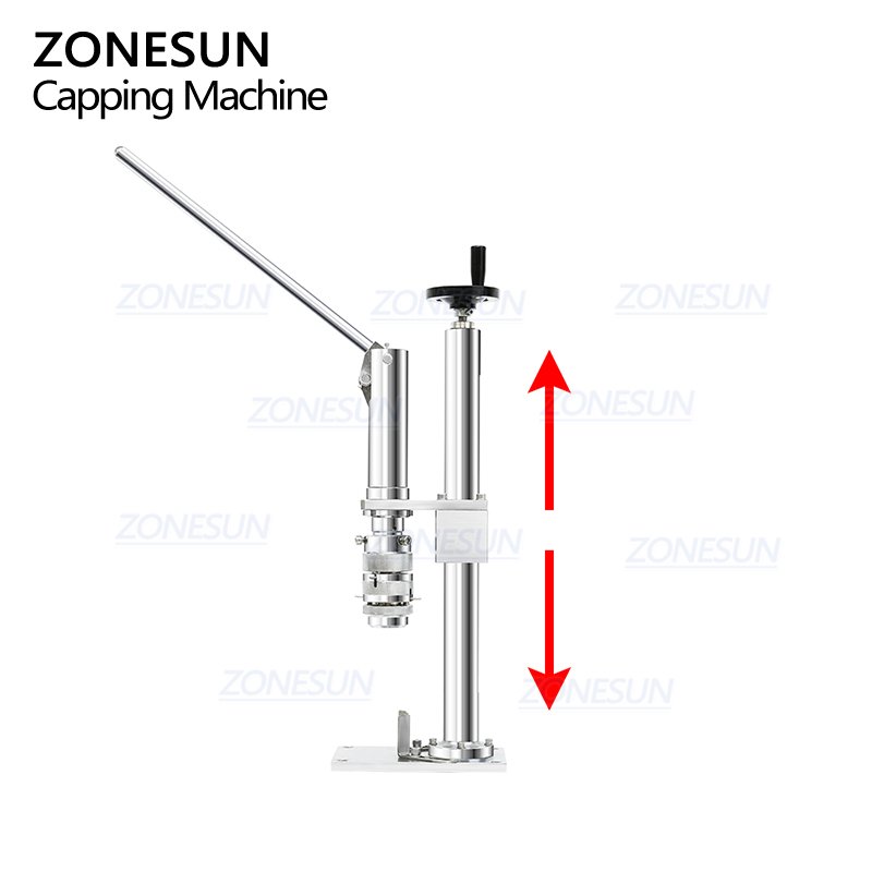 ZONESUN ZS-YG25C Manual Spray Paint Aerosol Valve Can Crimping Capping Machine