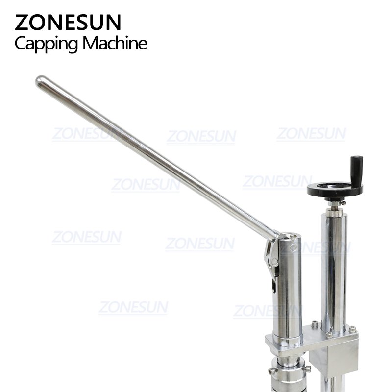 ZONESUN ZS-YG25C Manual Spray Paint Aerosol Valve Can Crimping Capping Machine