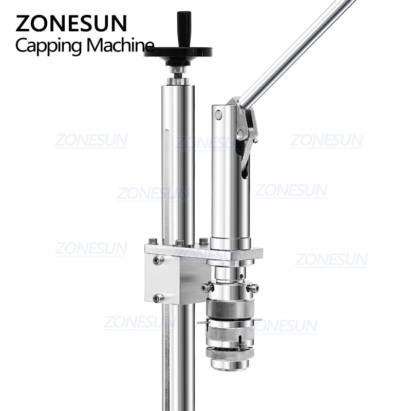 ZONESUN ZS-YG25C Manual Spray Paint Aerosol Valve Can Crimping Capping Machine