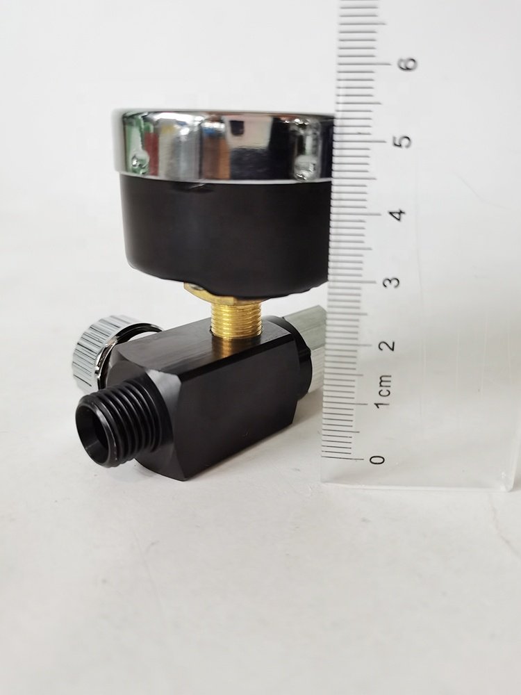 Spray gun pressure gauge, paint spraying pressure regulator regulating valve, gun tail pressure gauge