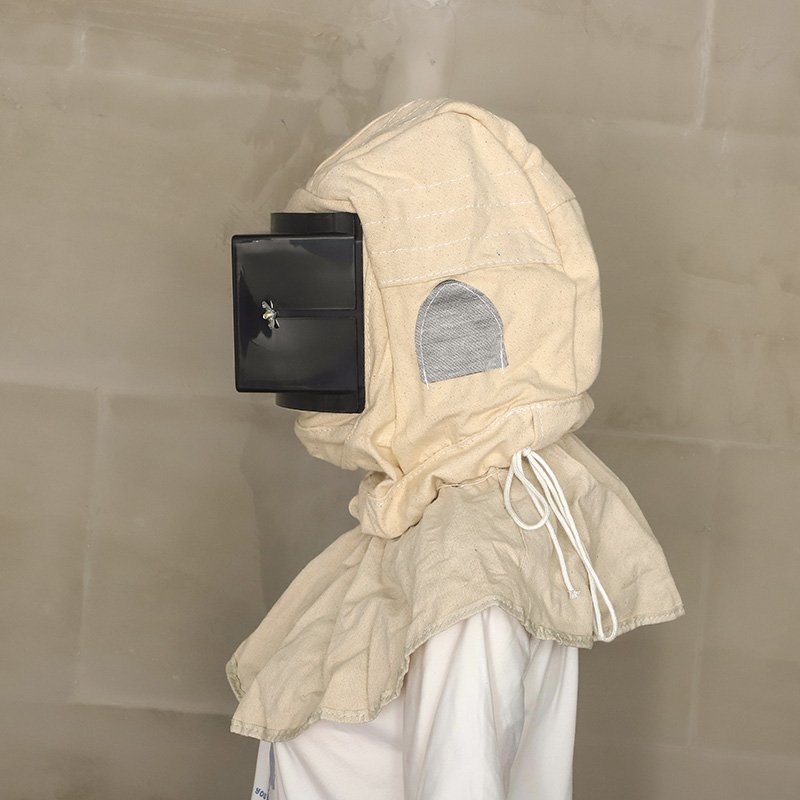 Flat glass type oxygen supply sandblasting safety protective helmet factory direct sales