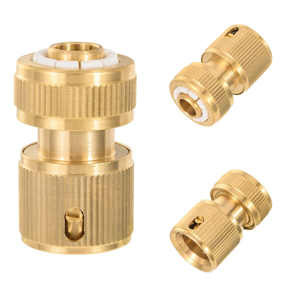 Adjustable High Pressure Garden Water Gun Set With Brass Hose Quick connector for Watering Washing Cleaning