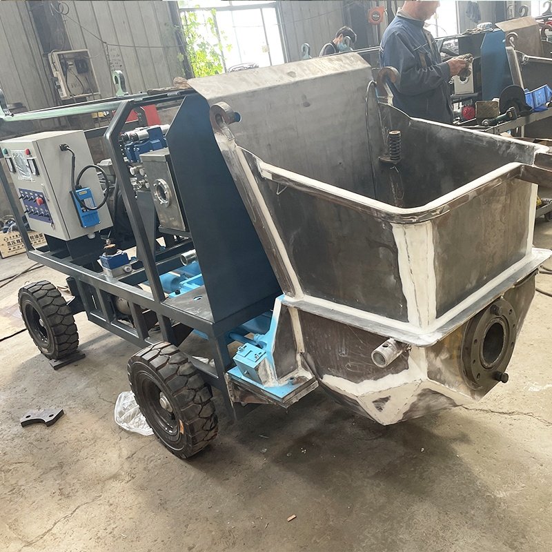 variable output 3-9m3/h electric shotcrete hydraulic concrete pump for pumping and spraying concrete