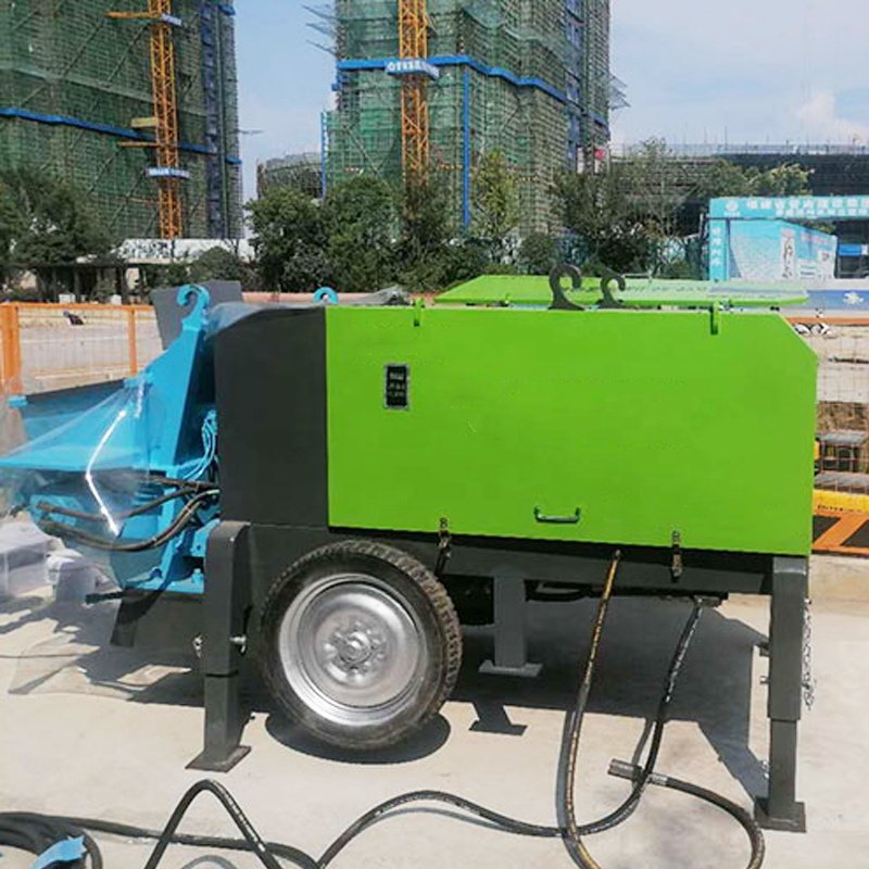 variable output 3-9m3/h electric shotcrete hydraulic concrete pump for pumping and spraying concrete