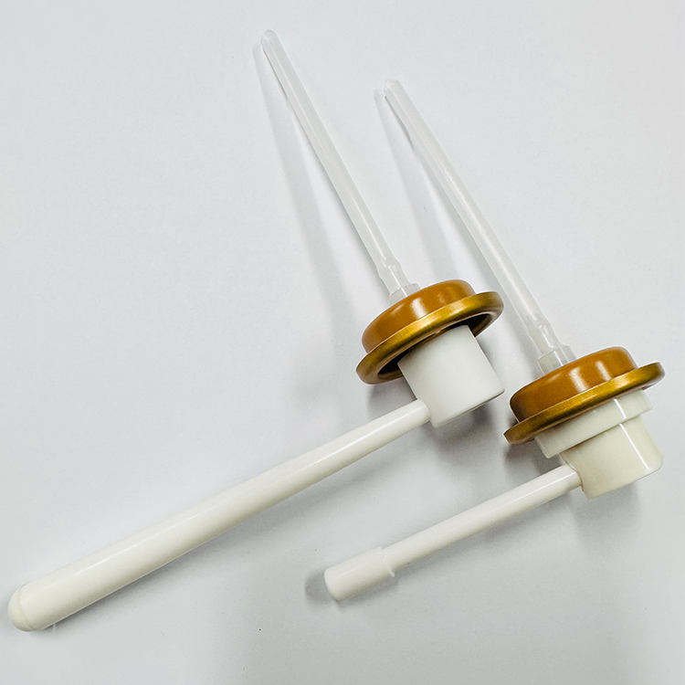 Custom logo aluminium plastic aerosol continuous valve with actuator for spray can