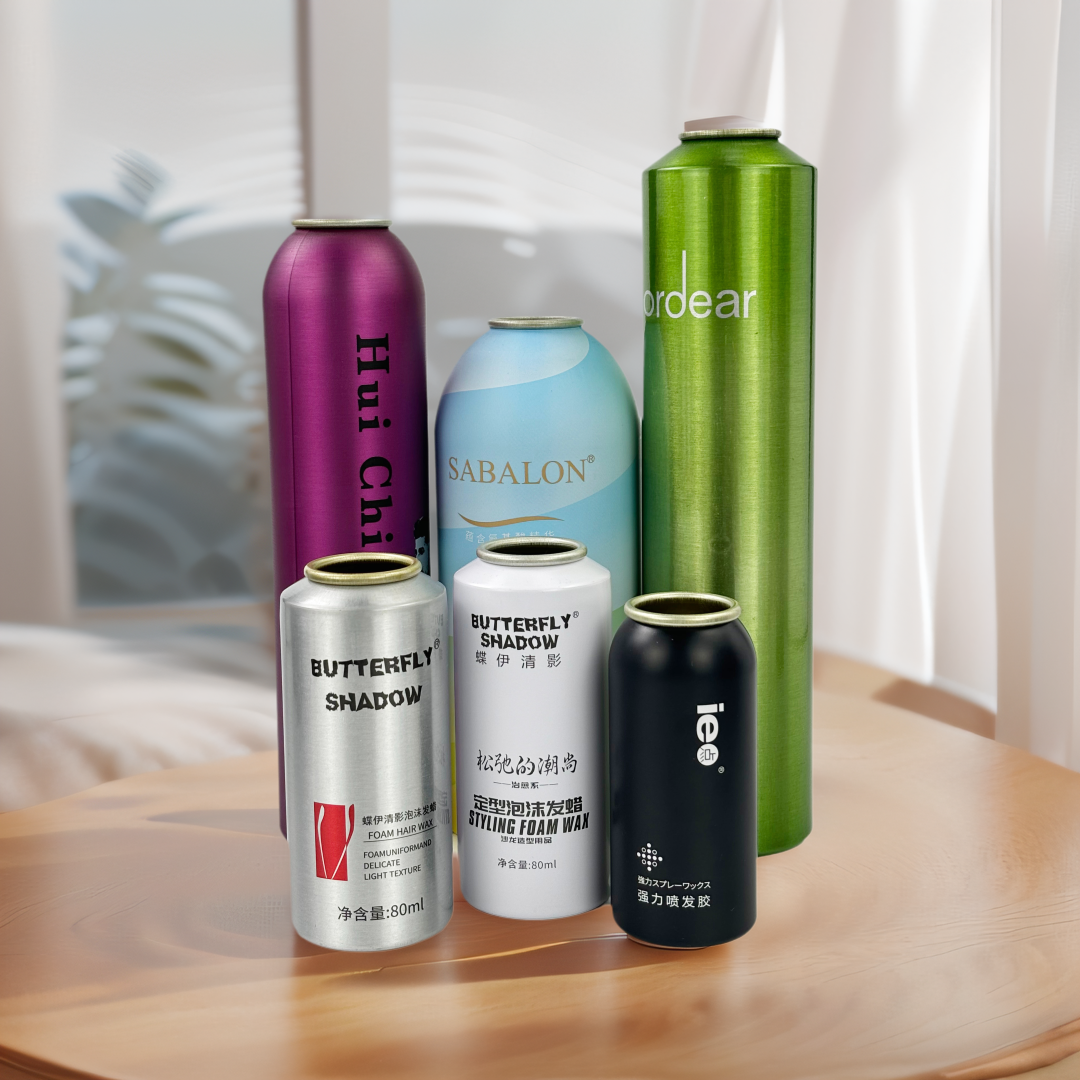 High-quality Manufacturer Custom Aluminum Aerosol Spray Bottles Empty Tin Cans With Cap Valve Actuator 200 Ml Refill Air Can