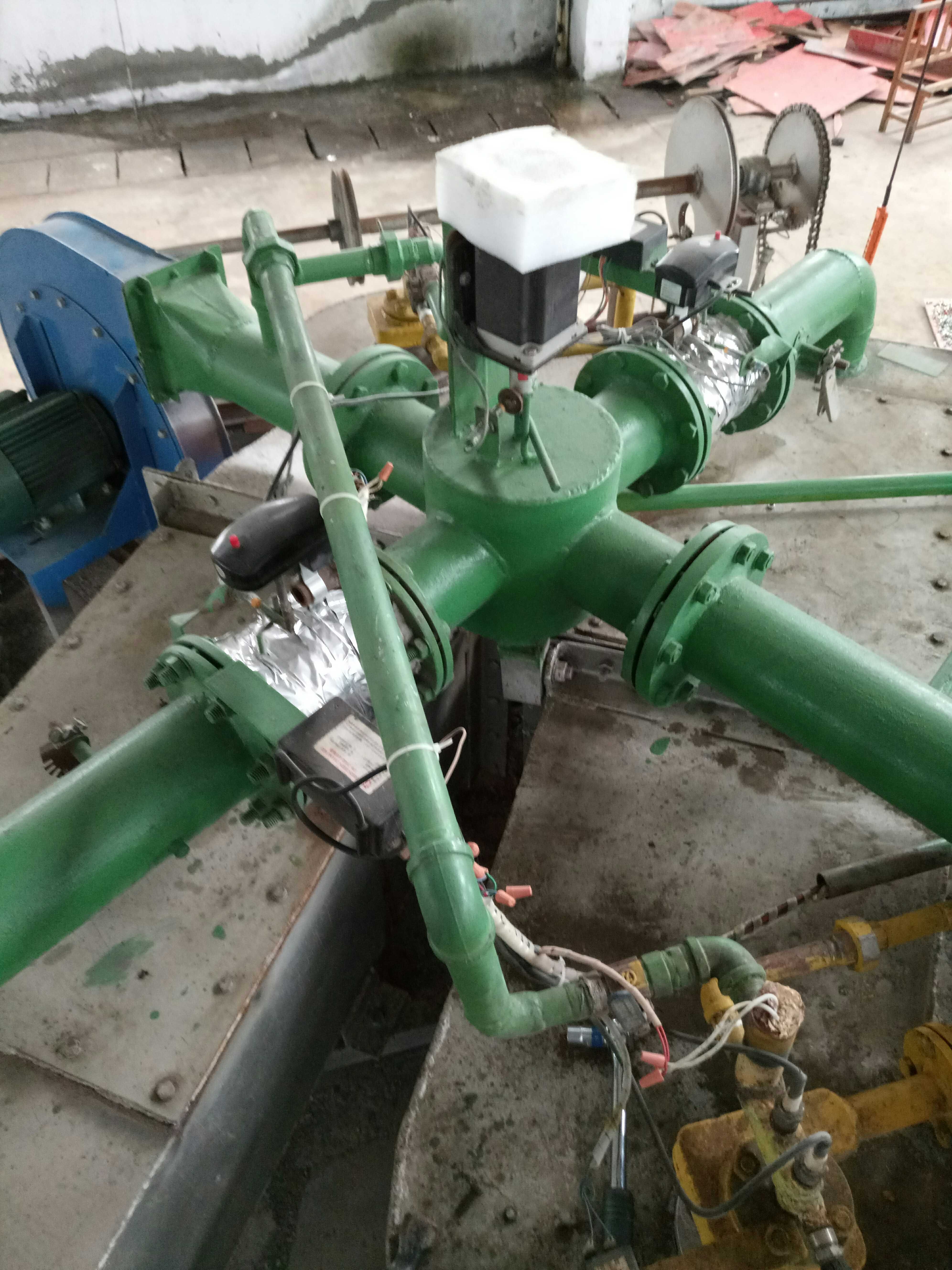 Eccentric double flanged butterfly valve control butterfly valve