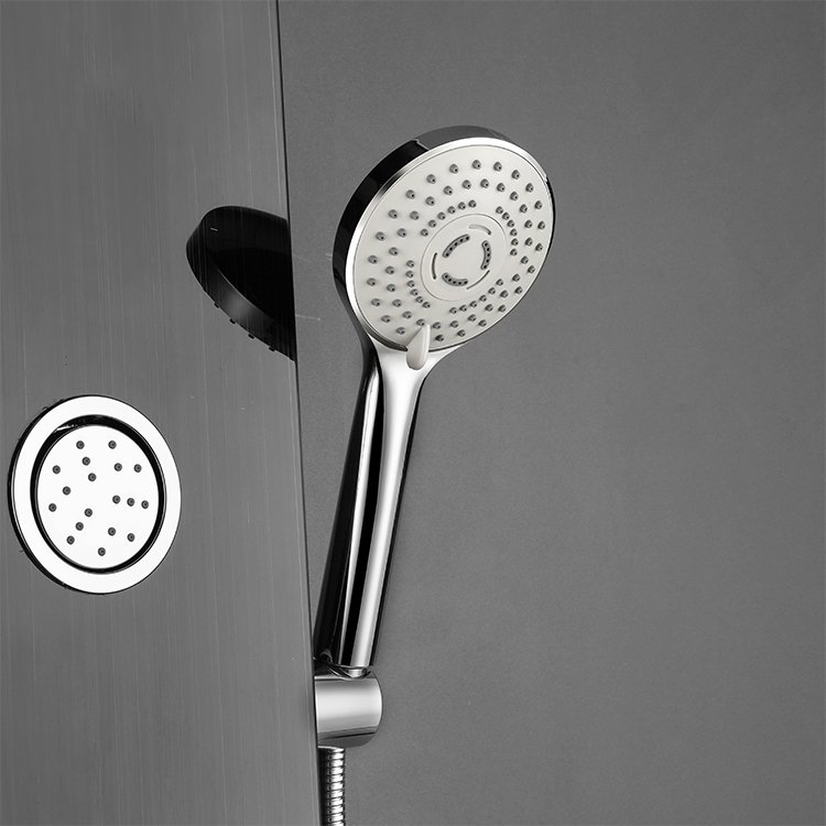 Wholesale New Design Wall Mounted Bathroom Shower Panels with Chrome Finish Brass & Stainless Steel Columns Jet Spray for Hotels