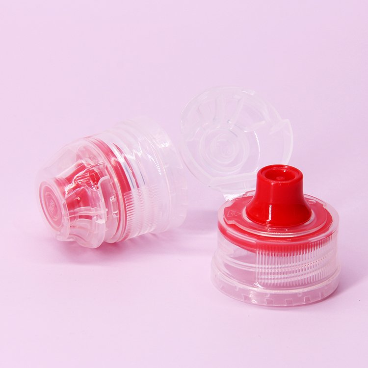 Stocked Blue Red Black Sports Water Cap Plastic Squeeze Spray Bottle Covers With Silicone Dispenser