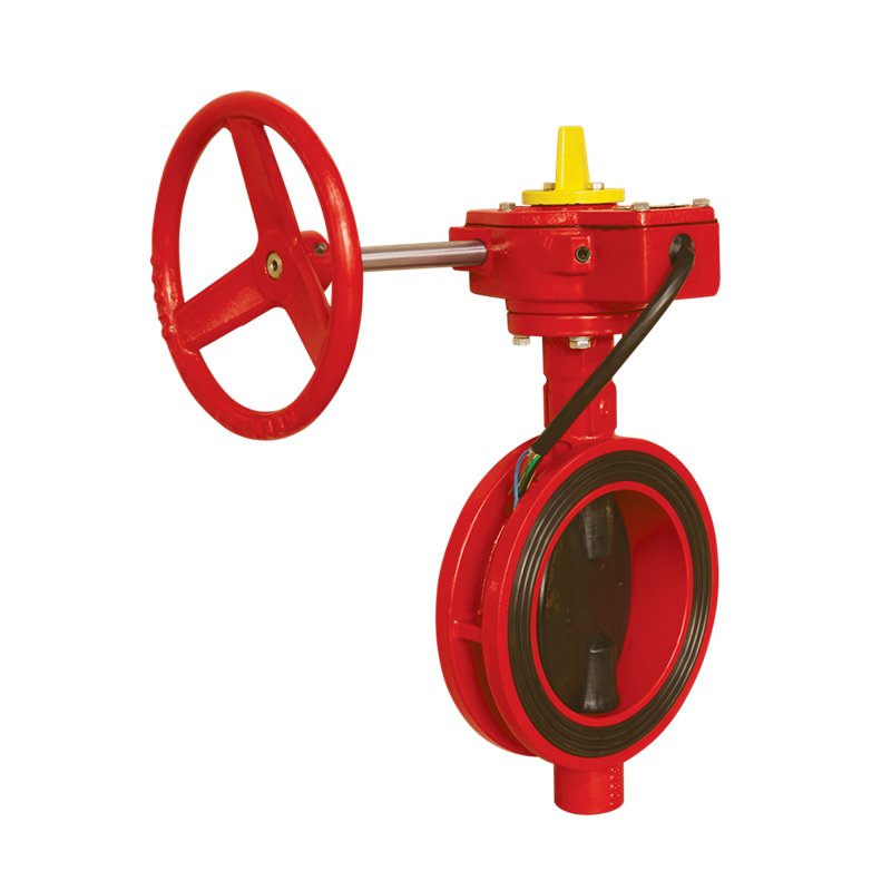 UL FM Approved Ductile Iron Grooved Butterfly Valve with Tamper Switch