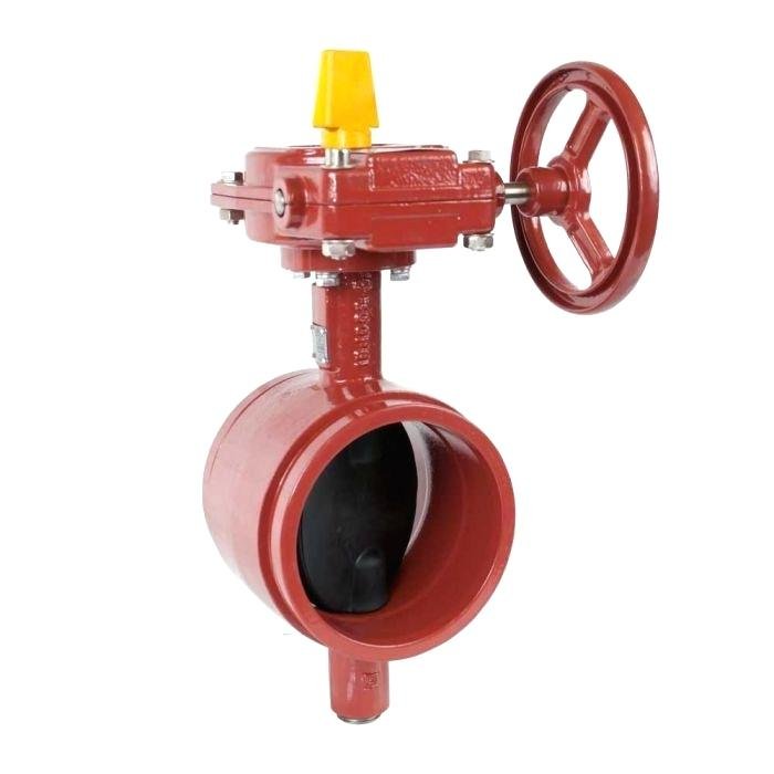 UL FM Approved Ductile Iron Grooved Butterfly Valve with Tamper Switch