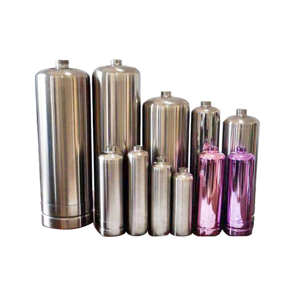 Vehicle Mounted Fire Fighting Bottle Empty Water Base Extinguisher Cylinder With Valves