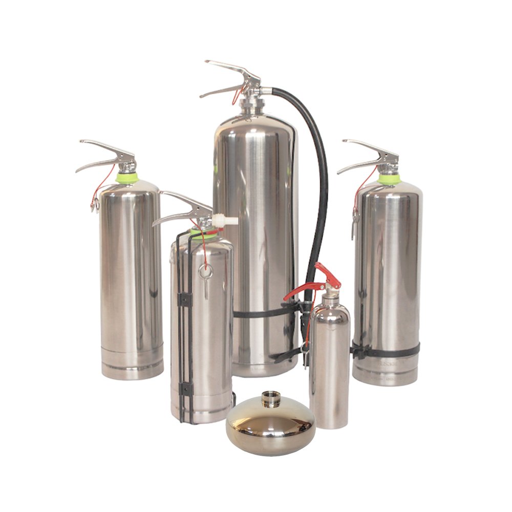 Vehicle Mounted Fire Fighting Bottle Empty Water Base Extinguisher Cylinder With Valves