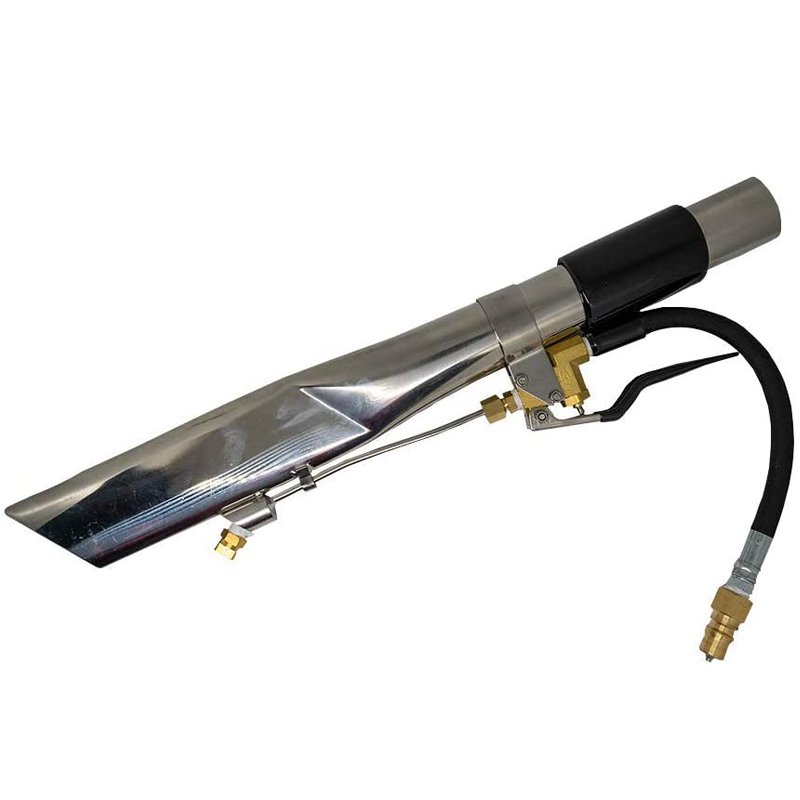 Aluminum Carpet Cleaning Tool Internal Spray Crevice Tool with Brass Valve